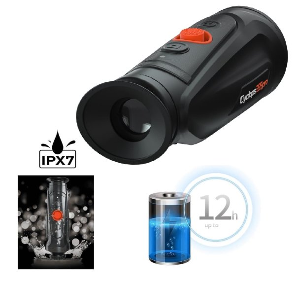 Wärmebildkamera Cyclops 335 Pro von ThermTec mit NETD-Wert unter 25 mK